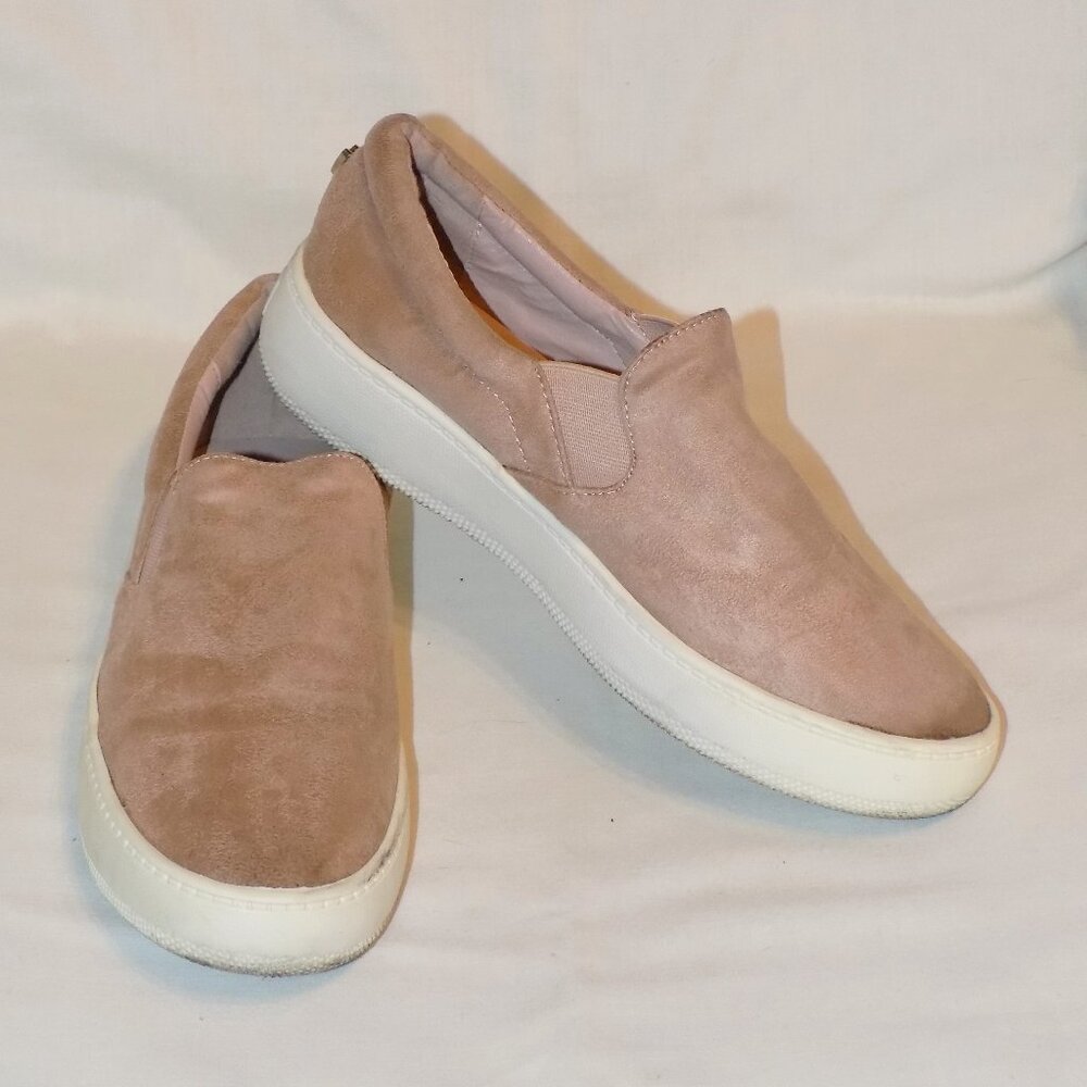 Lulus Tan Faux Suede Comfy Loafers Size 6.5